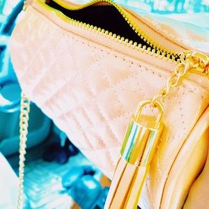 Shimmery Pink Lux : Mini Shoulder Bag